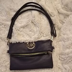 Michael Kors Black Leather (?) Crossbody Bag